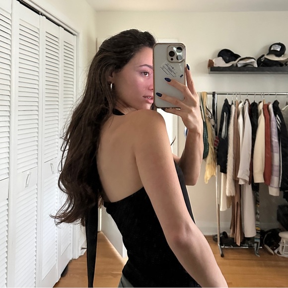 Tie up halter top - Picture 3 of 5